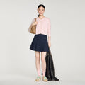 Cropped cashmere wool cardigan