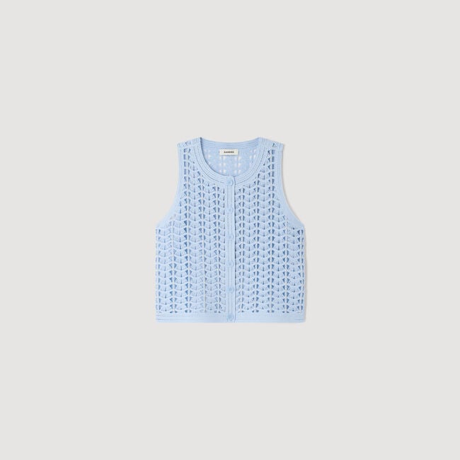 Beaded crochet top