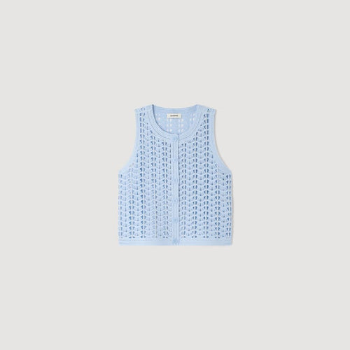 Beaded crochet top