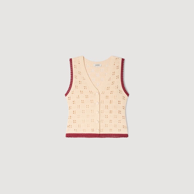 Crochet-style top