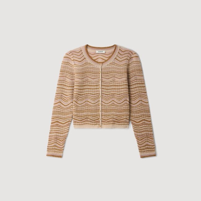 Decorative knit cardigan