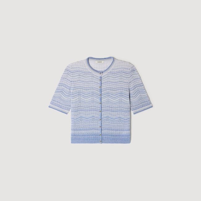 Decorative knit cardigan