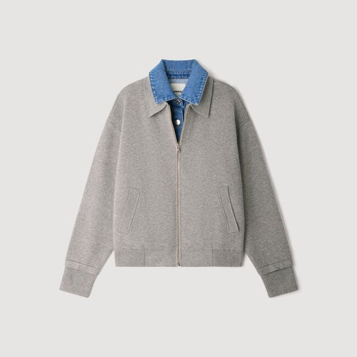 2-in-1 zip cardigan