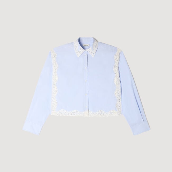 Lace detail shirt