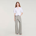 Zipped peplum shirt