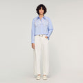 Embroidered cotton shirt