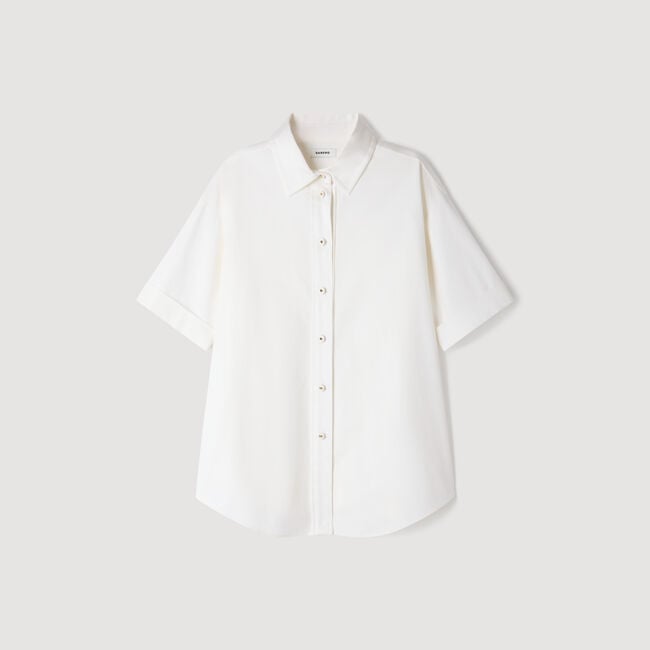 Pleated back shirt