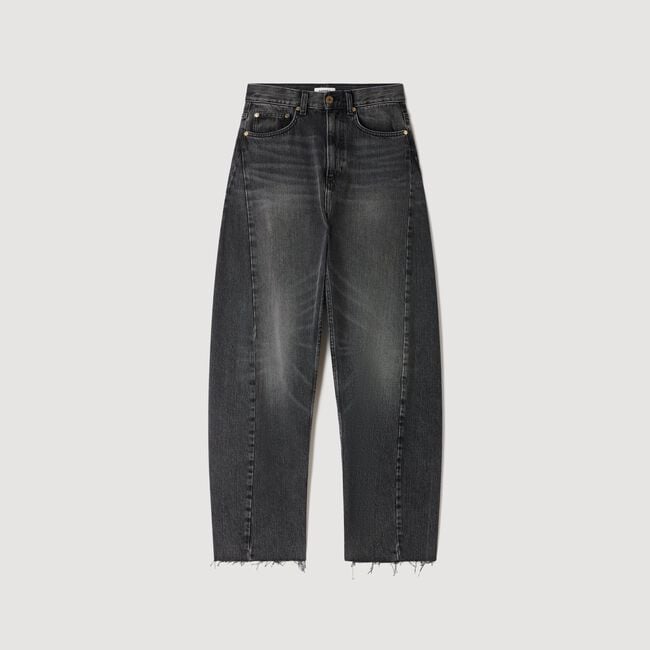 Faded barrel jeans