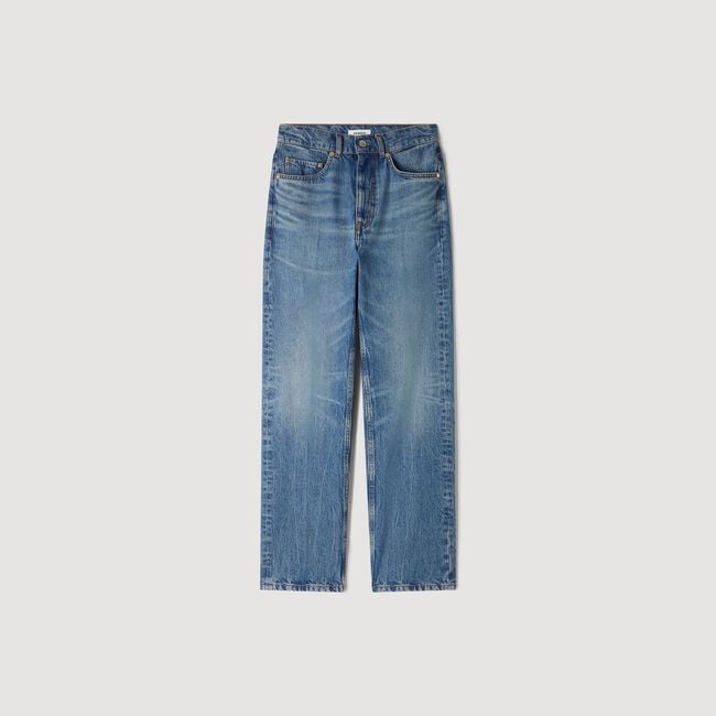 Straight-leg 5-pocket jeans