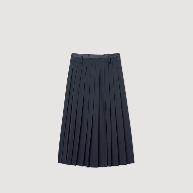 Midi pleated skirt