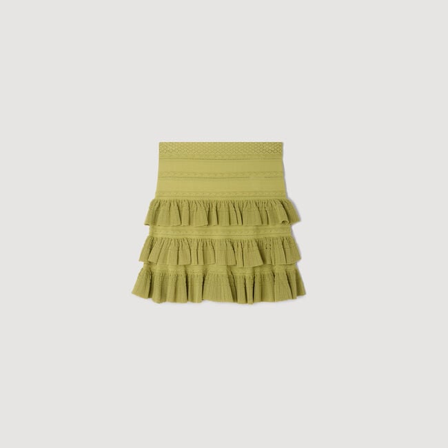 Mini ruffled skirt