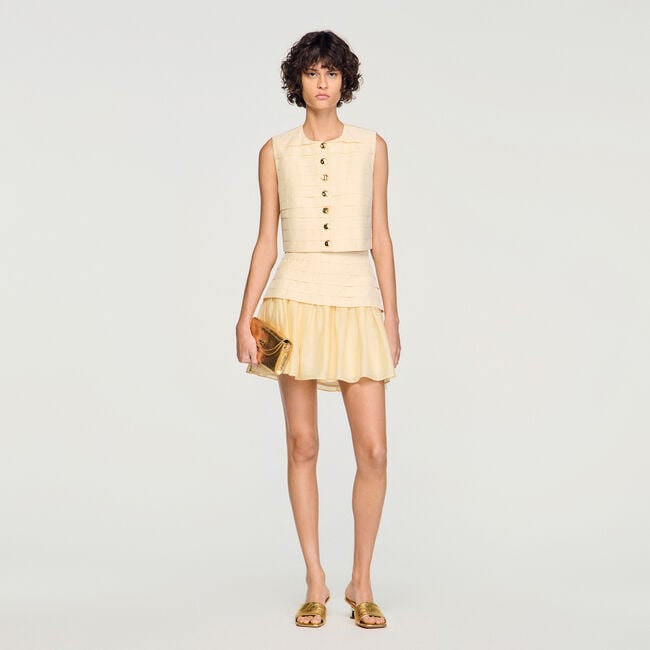 Mini pleated skirt