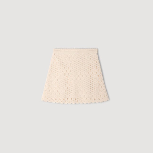 Mini beaded crochet skirt