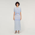 Maxi decorative knit skirt