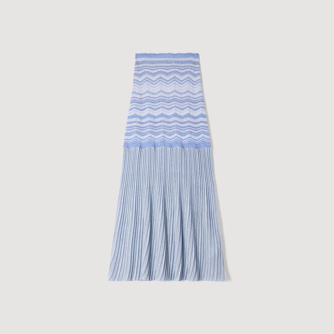 Maxi decorative knit skirt