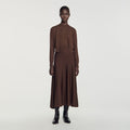 Long fine knit skirt
