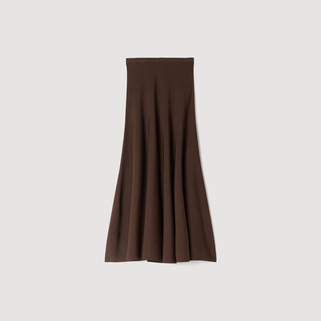 Long fine knit skirt