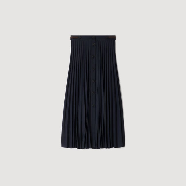 Long pleated skirt