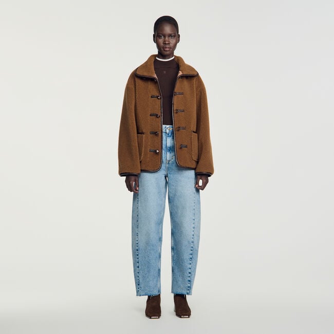 Short faux fur coat