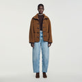 Short faux fur coat