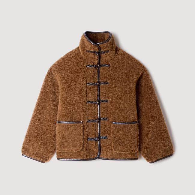 Short faux fur coat