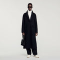 Double-faced coat with studs