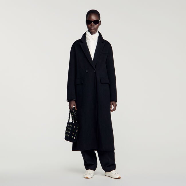 Double-faced coat with studs