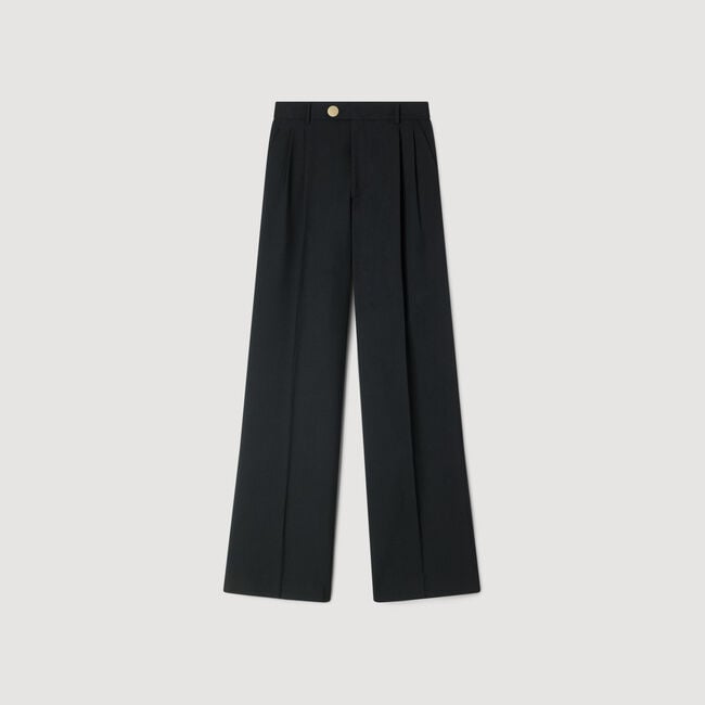 Pressed-crease suit trousers