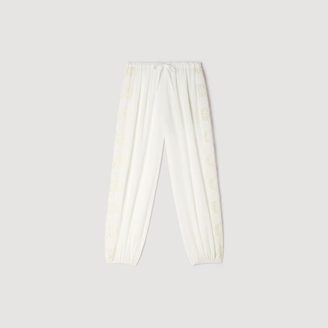 Crinkled balloon pants