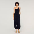 Rhinestone wide-leg trousers