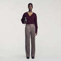 Wool suit trousers