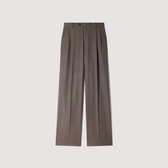 Wool suit trousers
