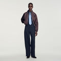 Wool suit trousers