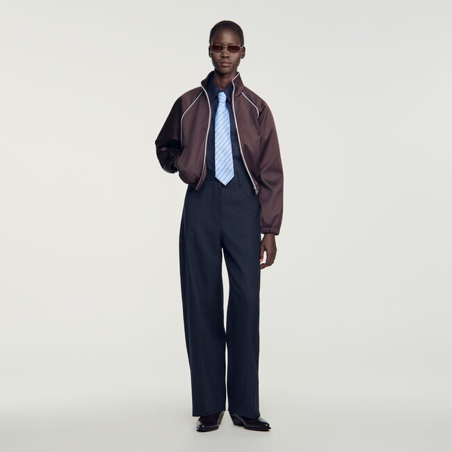 Wool suit trousers