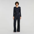 Decorative tweed trousers