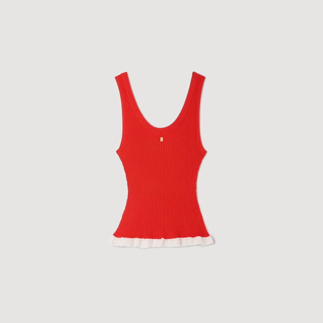 Knit and lace top