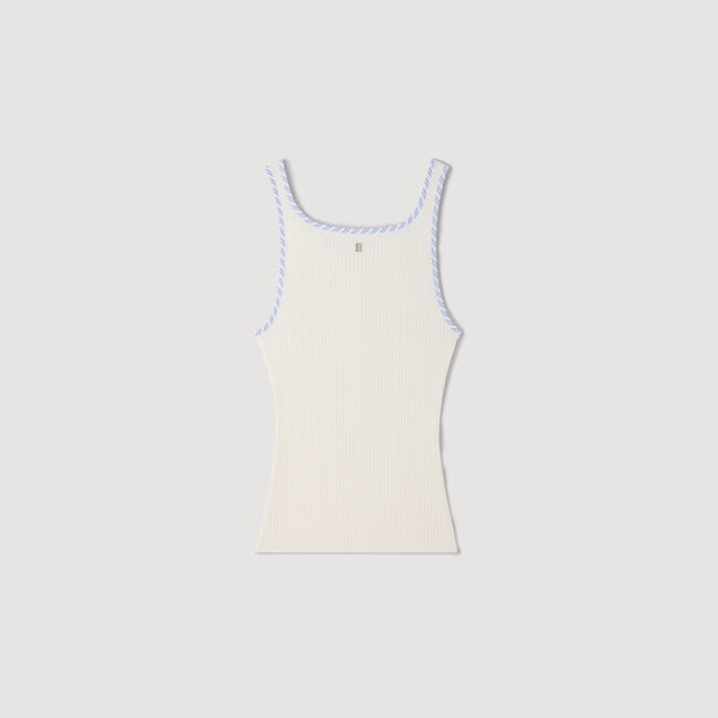 Ribbed vest top