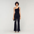Asymmetric knit top