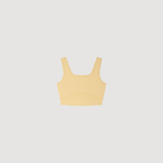Knit crop top