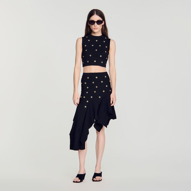 Studded knit top