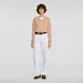 2-in-1 cable knit sweater