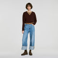 2-in-1 wool and cashmere sweater