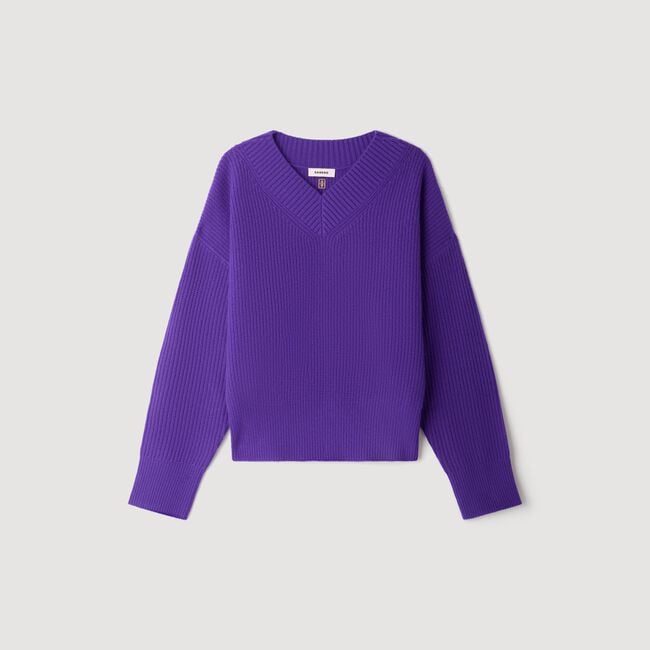 Ribbed wool and cashmere sweater
