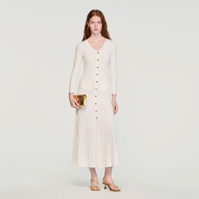 Fancy knit maxi dress