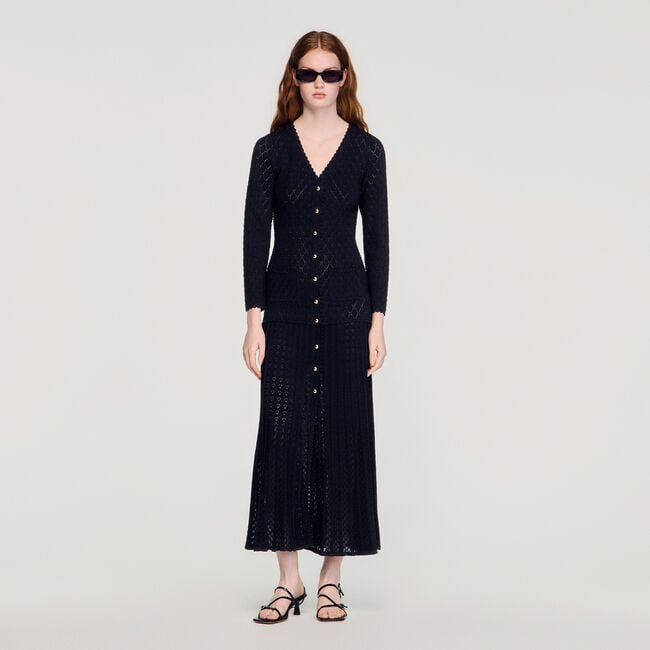 Fancy knit maxi dress