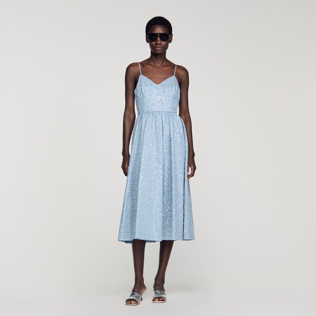 Sequined midi dress