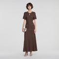 Rhinestone knit maxi dress