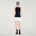 Two-tone mini dress