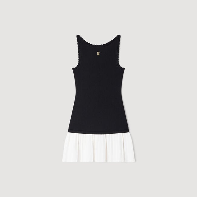 Two-tone mini dress