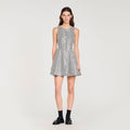 Tweed and sequin mini dress